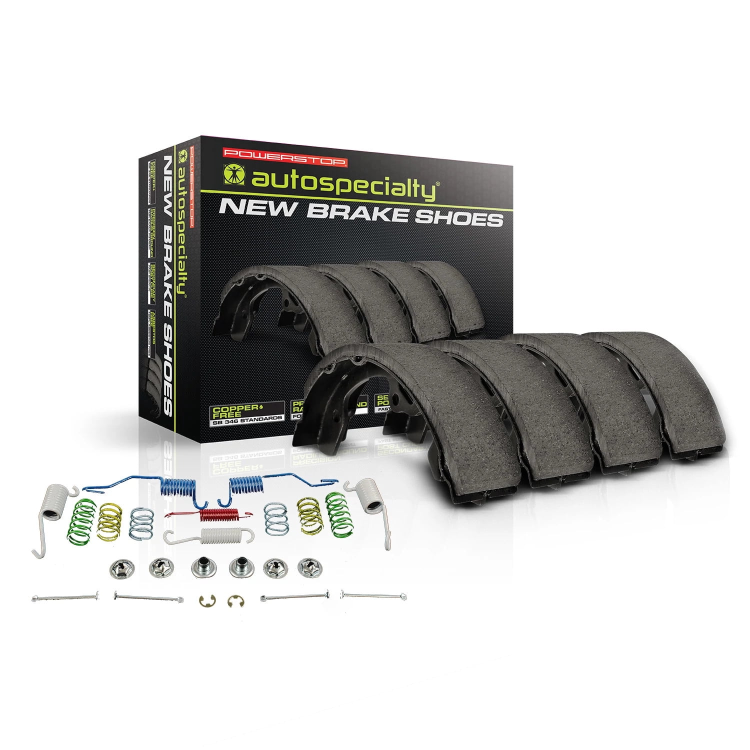 Power Stop Rear Stock Replacement Brake Shoe Set with Hardware SSH795