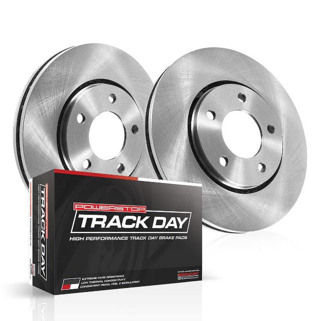 Power Stop Rear Track Day Brake Pad and Rotor Kit TDBK772