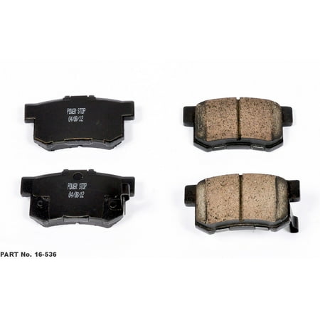 Power Stop Rear Z16 Evolution Ceramic Brake Pads 16-536 1991-1995 Acura Legend 1999-2008 Acura TL 2002-2004 Honda CRV 2003-2011 Honda Element 2007-2009 Acura RDX