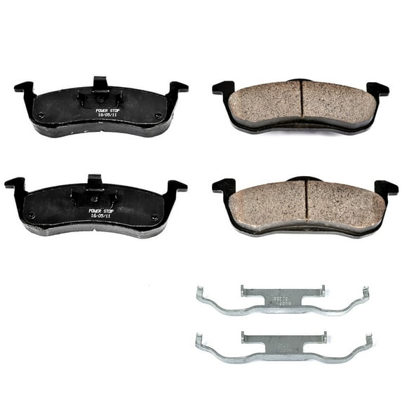 Power Stop Rear Z17 Evolution Ceramic Brake Pads with Hardware 17-1279
