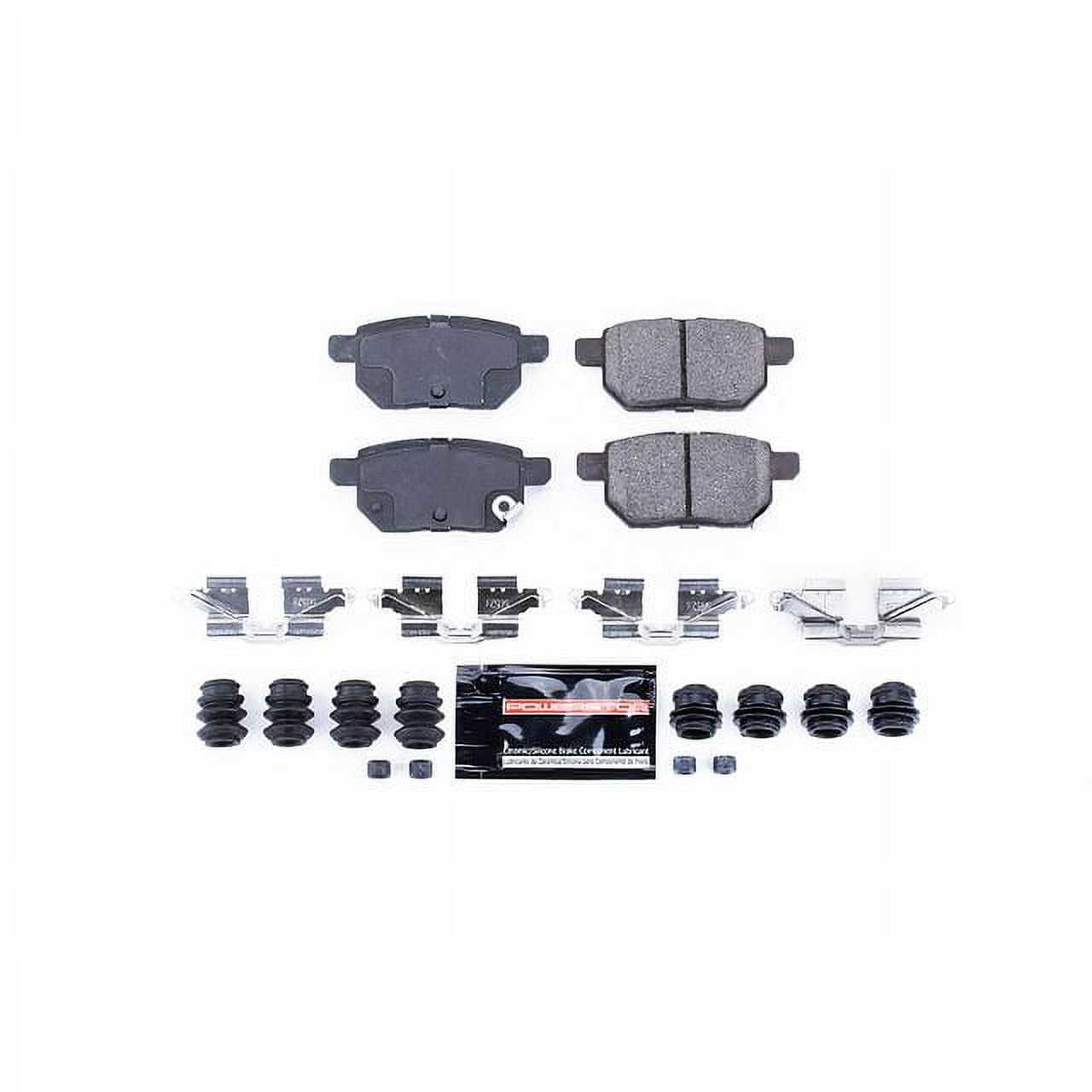 Power Stop Z23-1354 Z23 Evolution Sport Carbon Fiber-Ceramic Brake Pad -Rear