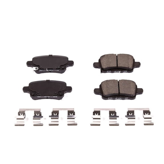 Power Stop Z23-1915 Z23 Evolution Sport Carbon Fiber-Ceramic Brake Pad -Rear