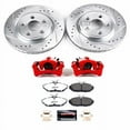 thumbnail image 1 of PowerStop Rear Z26 Street Warrior Brake Pad and Rotor Kit with Red Powder Coated Calipers Fits: JAGUAR Select Models KC1360-26, 1 of 3