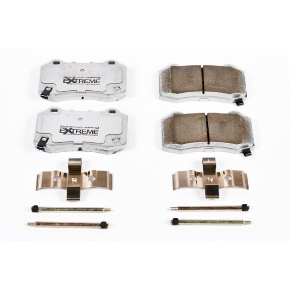 Power Stop Z26-1053 Z26 Street Warrior Carbon Fiber-Ceramic Brake Pad -Rear