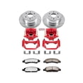 thumbnail image 1 of PowerStop Rear Z36 Truck & Tow Brake Pad and Rotor Kit with Red Powder Coated Calipers Fits: CADILLAC CHEVROLET GMC Select Models KC6562-36, 1 of 5