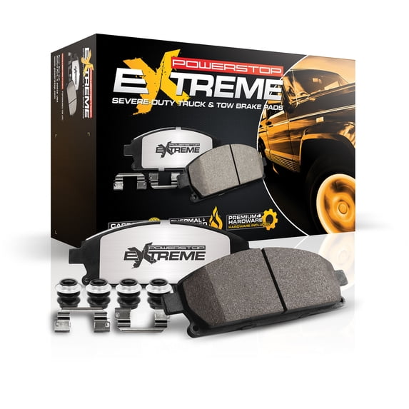 Power Stop Rear Z36 Truck and Tow Carbon-Fiber Ceramic Brake Pads with Hardware Z36-1314B