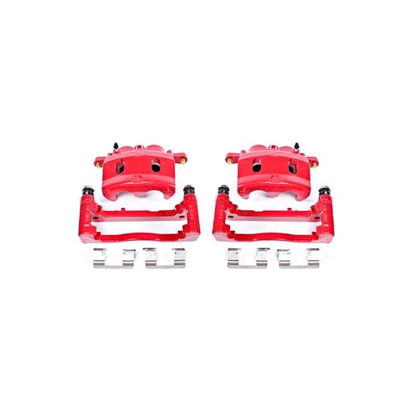 Power Stop S4918 Red Powder-Coated Performance Calipers -Front