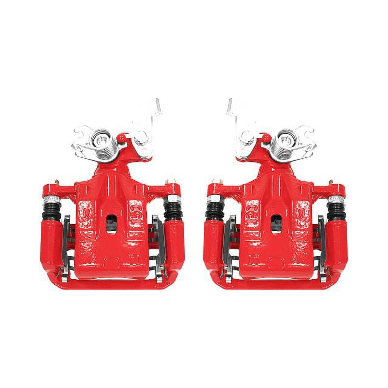 Power Stop Rear Pair of Red Powder Coated Calipers S5002