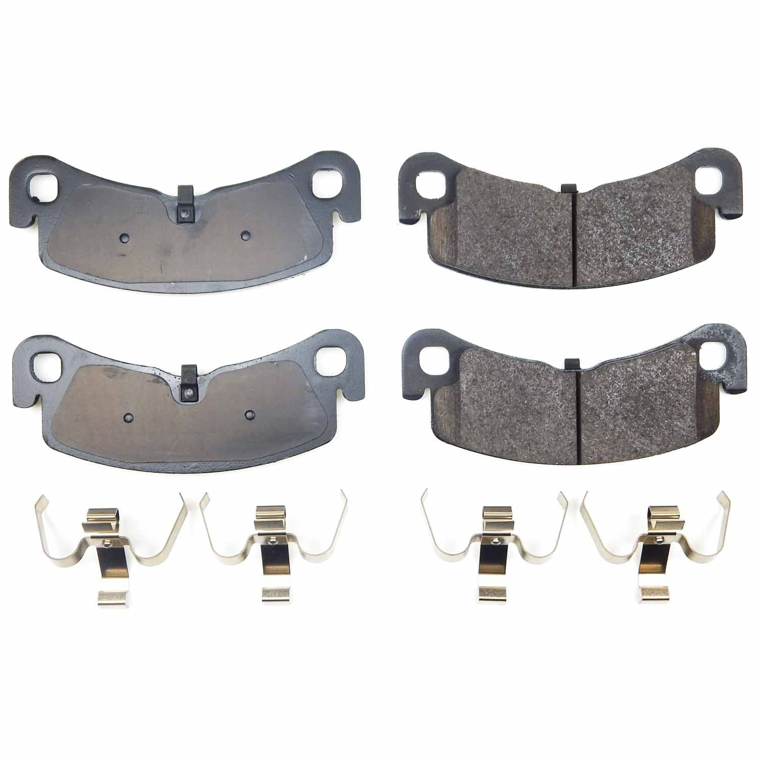 Power Stop Z17 Evolution Ceramic Brake Pads with Hardware, Front - for Tesla S 2021-23, Tesla X 2021-23