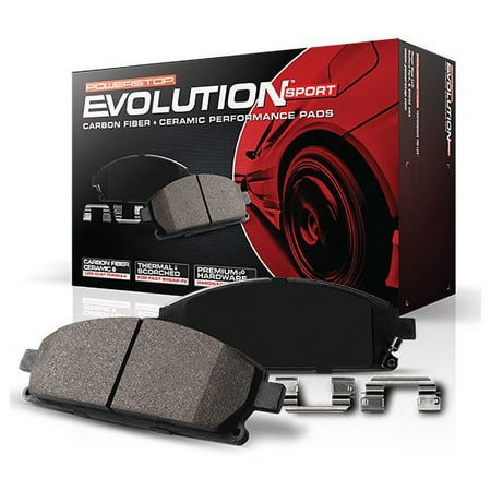 Power Stop Z23-1119 Z23 Evolution Sport Carbon Fiber-Ceramic Brake Pad -Front