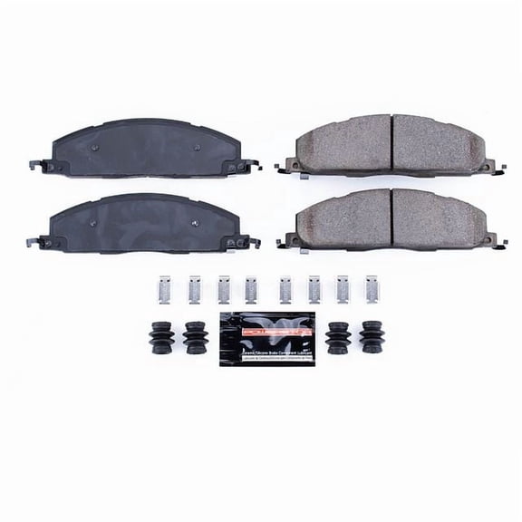 Power Stop Z23-1400 Z23 Evolution Sport Carbon Fiber-Ceramic Brake Pad -Rear