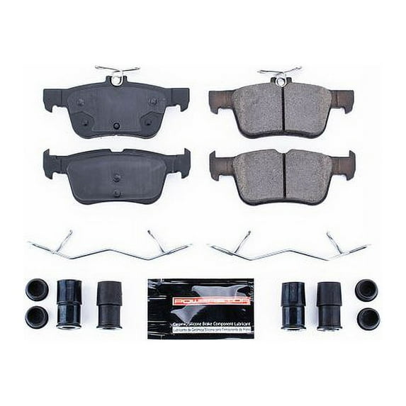 Power Stop Z23-1665 Z23 Evolution Sport Carbon Fiber-Ceramic Brake Pad -Rear