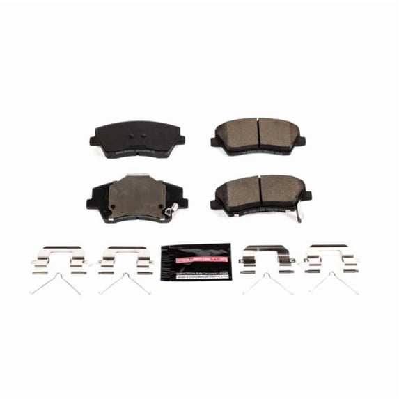 Power Stop Z23-1912 Z23 Evolution Sport Carbon Fiber-Ceramic Brake Pad -Front