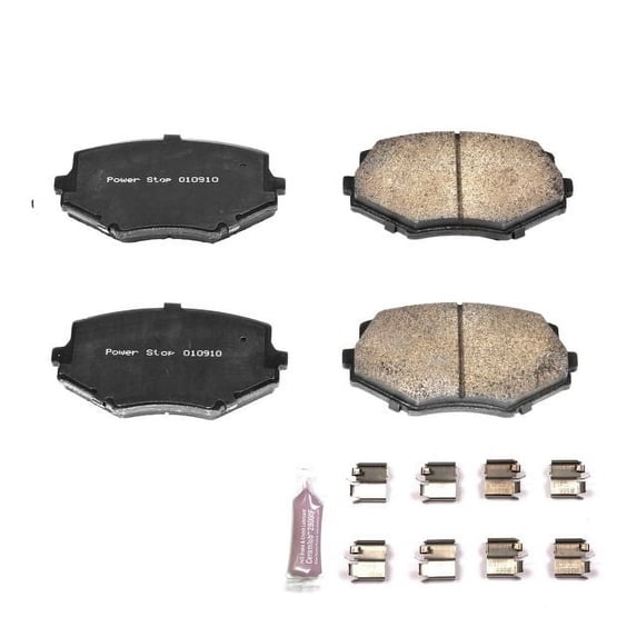 Power Stop Z23-635 Z23 Evolution Sport Carbon Fiber-Ceramic Brake Pad -Front