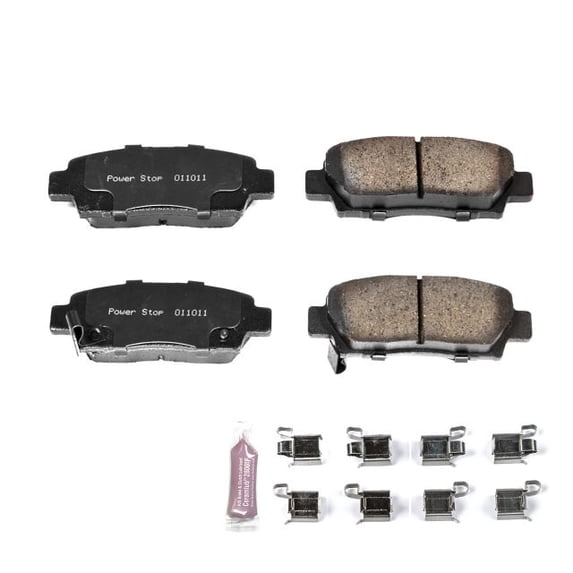 Power Stop Z23-672 Z23 Evolution Sport Carbon Fiber-Ceramic Brake Pad -Rear