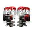 thumbnail image 1 of Power Stop Front and Rear Z23 Evolution Brake Pad and Rotor Kit with Red Powder Coated Calipers KC2300, 1 of 2