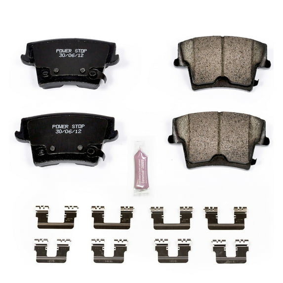 Power Stop Z23 : Front Brake Shoes, Pads & Drums Ceramic Brake Pads,4 Pieces