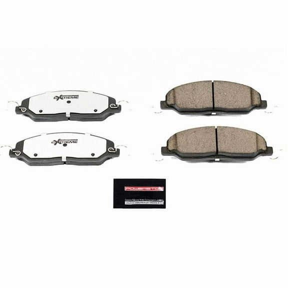 Power Stop Z26-1081 Z26 Street Warrior Carbon Fiber-Ceramic Brake Pad -Front