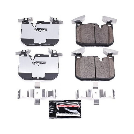 Power Stop Z26-1609 Z26 Street Warrior Carbon Fiber-Ceramic Brake Pad -Front