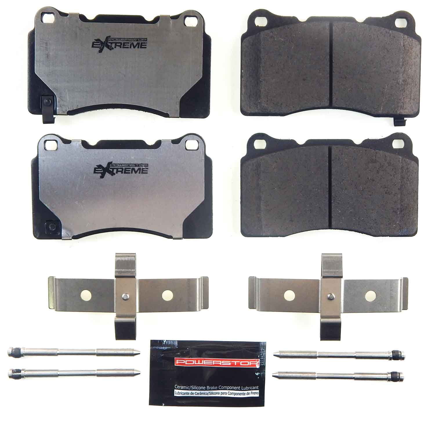 Power Stop Z26 Street Warrior Brake Pads with Hardware, Front - for Hyundai Genesis Coupe 2010-16