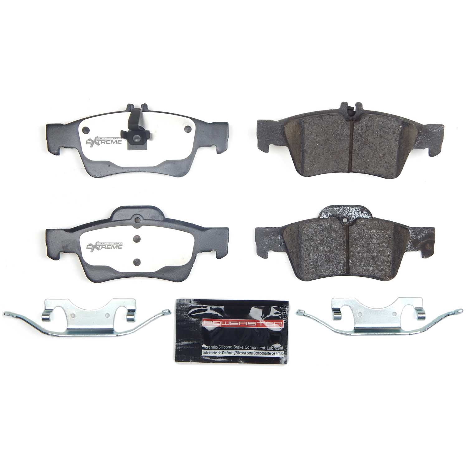 Power Stop Z26 Street Warrior Brake Pads with Hardware, Rear - for Mercedes-Benz CL500 2003-06 & More Vehicles