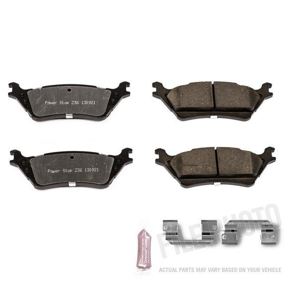 Power Stop Z36-1602 : Low-Metallic NAO Front, Brake Pads, 4 Pieces