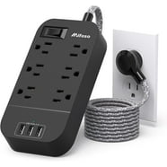 Presto Plug Outlet Extender, 2 USB Ports, 2 AC Outlets, 4ft Cord Small ...