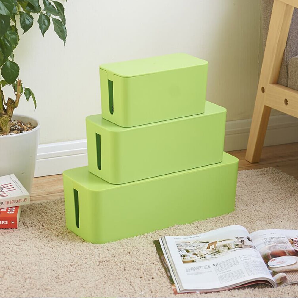 Power Strip Cable Management Box Organizer Plastic Cable Storage Case
