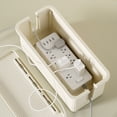 thumbnail image 1 of Power Strip Cable Management Box with Lid and Cord Openings, 9.25 x 4.72 x 4.53 In, White, 1 of 2
