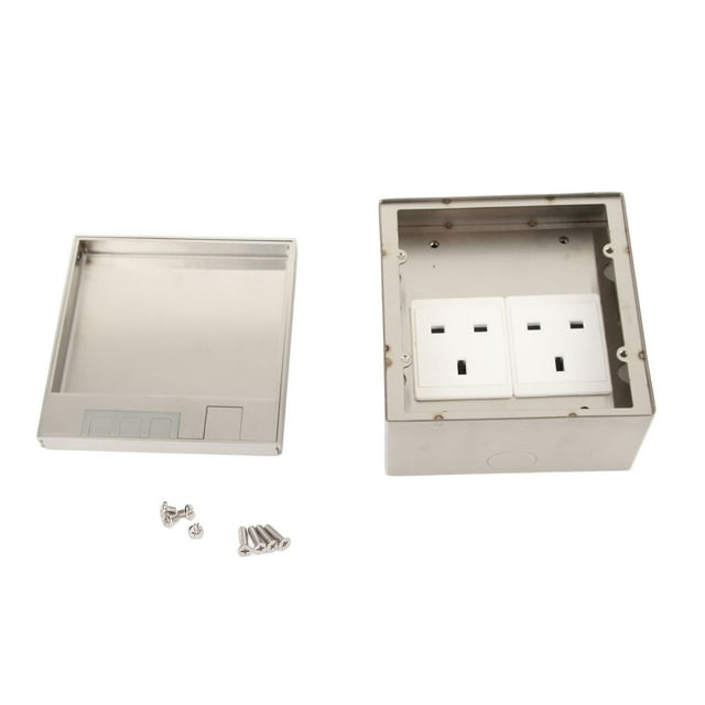 Power Strip Dual UK Standard 3 Hole Sockets Connection Box Outlet Socket Receptacle AC 250V