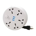 thumbnail image 1 of Power Strip Extension Board Extension Cord with Retractable 2 Meter Cord for Home Office Desk and Bedroom, 1 of 9
