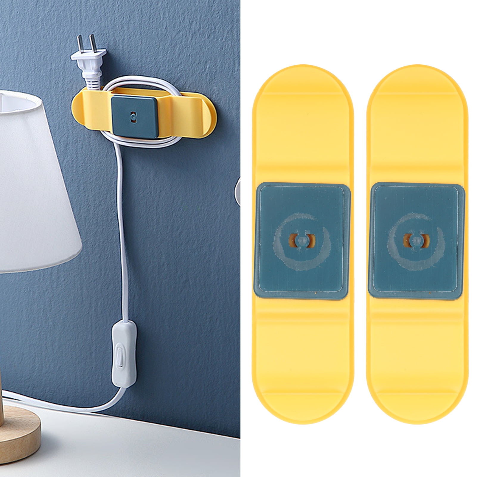 Power Strip Fixator, Self Adhesive Wall Mount Reusable Sticker Fixer