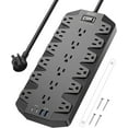 Power Strip, SUPERDANNY 18 Outlets Surge Protector with USB Ports [2