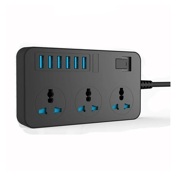 Power Strip Smart USB Socket Adapter Surge Protector 3 Way AC Universal Outlets Electrical 2m Extension Cord