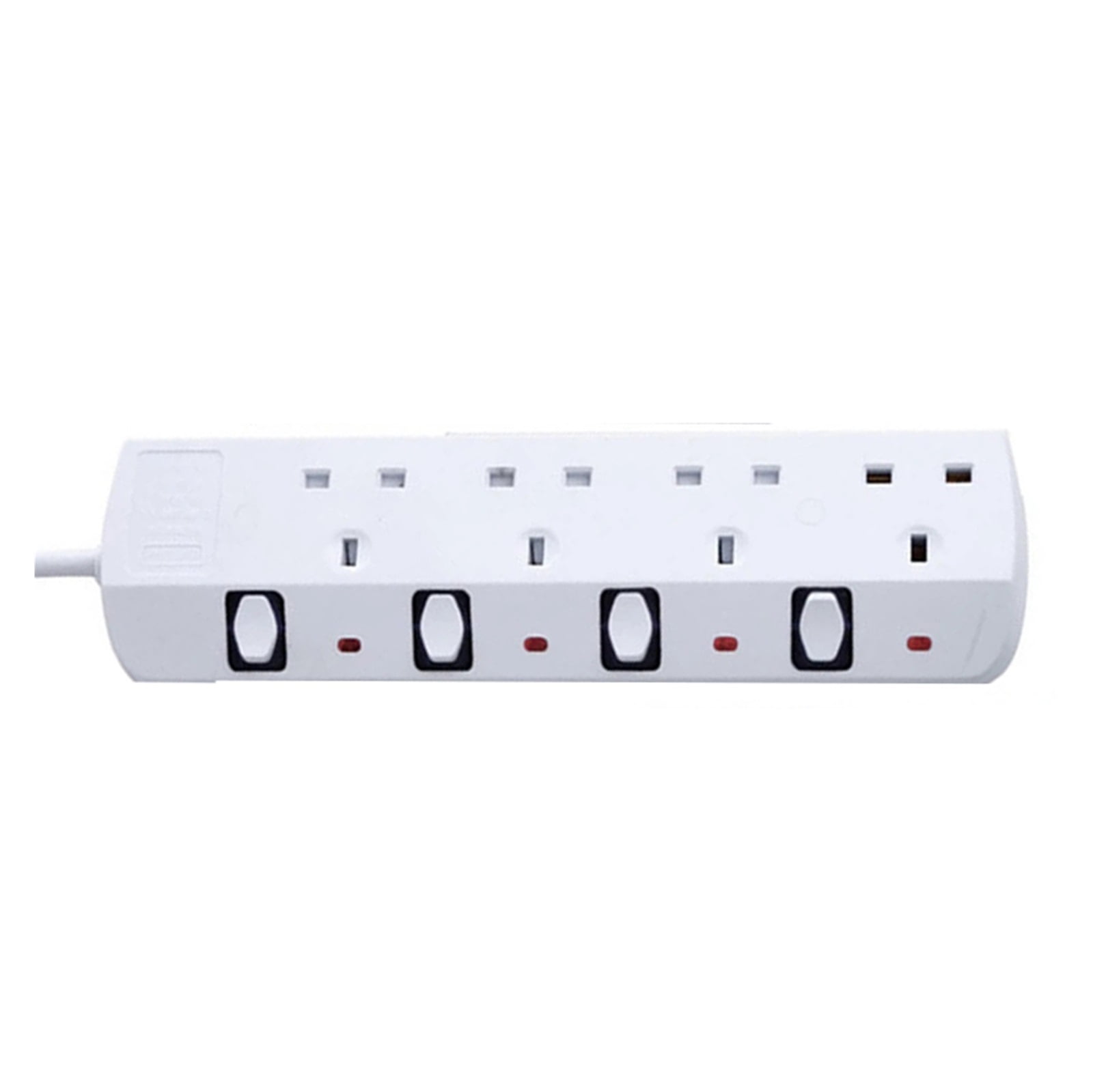 Power Strip Surge Protector 2/3/4/5 AC Socket With USB Charger Port Switch Electrical Adapter 2m Extension Cord