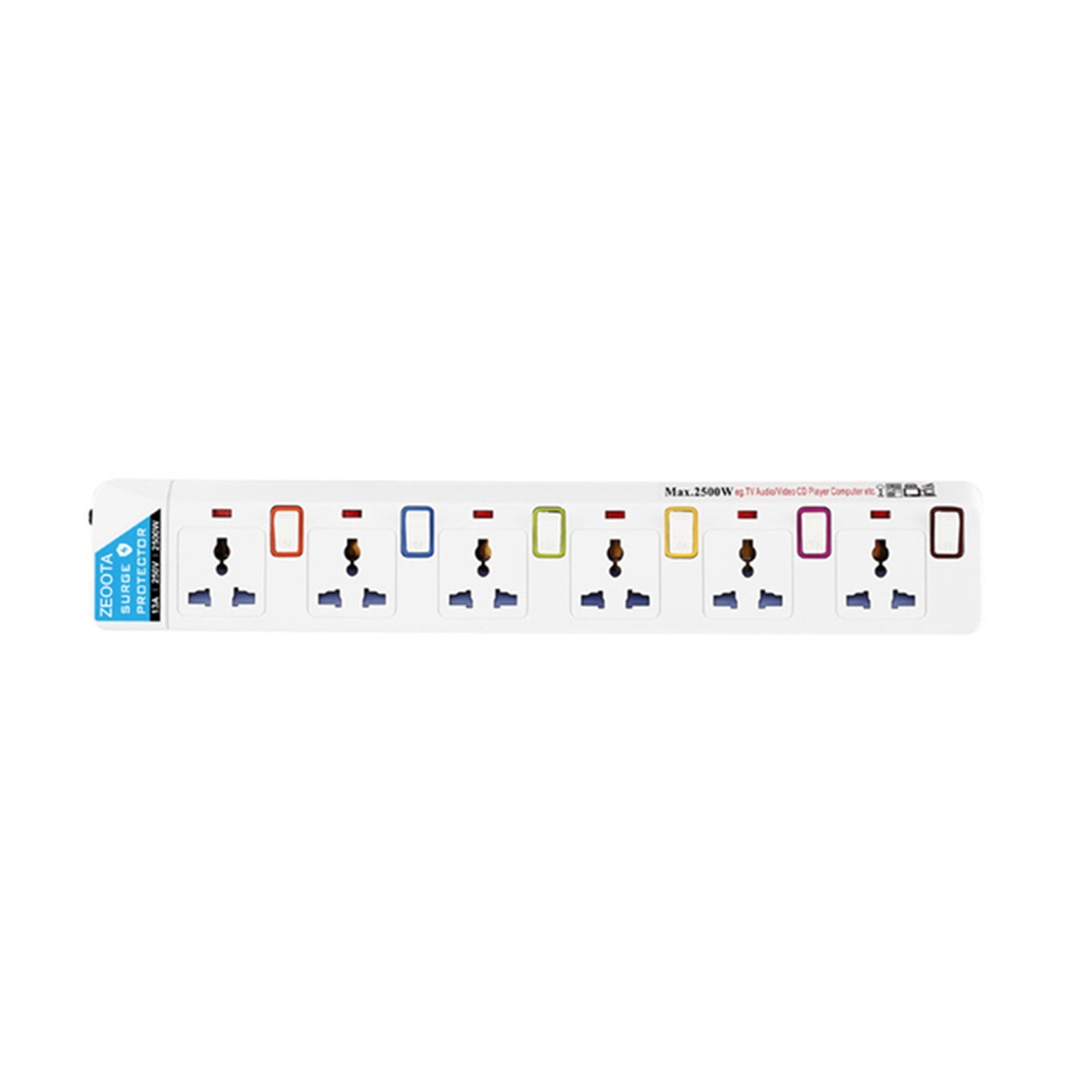 Power Strip Surge Protector 3/4/5/6 AC Universal Outlets Socket USB Individually/Overload Switch Extension Cord Home Office