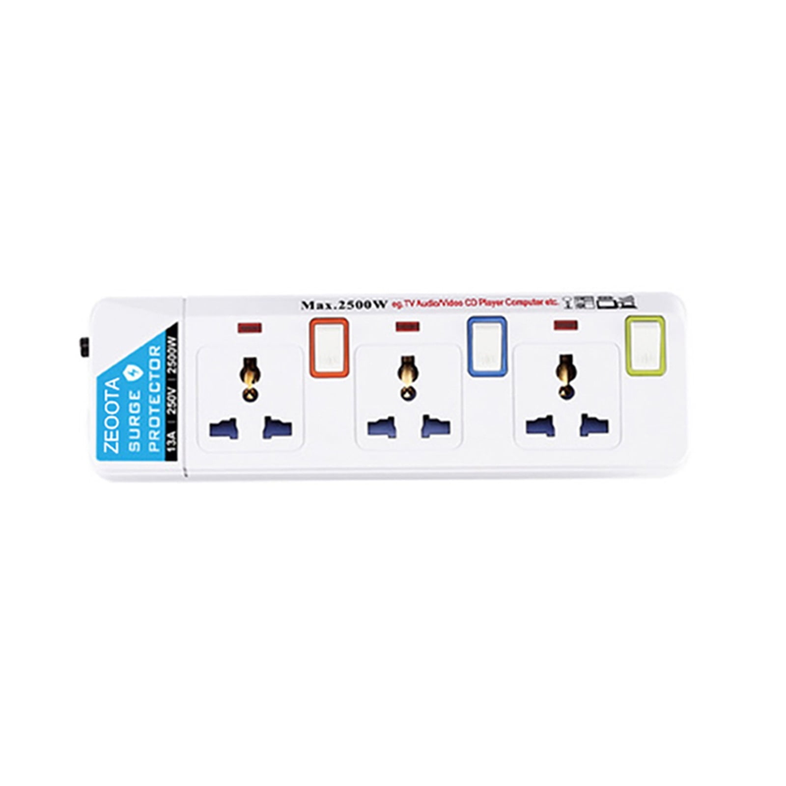 Power Strip Surge Protector 3/4/5/6 AC Universal Outlets Socket USB Individually/Overload Switch Extension Cord Home Office