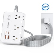 JcBlaon DT 6 Outlet Surge Protector with Surge Protector Extension Cord Power Strip, User Guide, DT