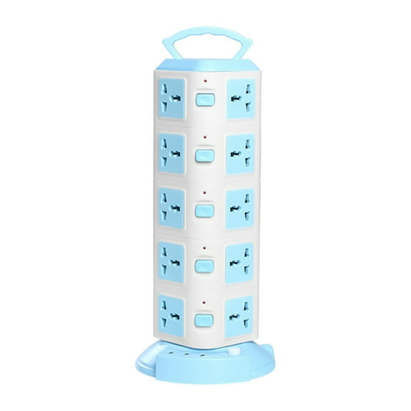 Power Strip Surge Protector-Power Strip Tower with 3 USB Ports&20 Universal Socket Plugs, 6.6 Feet Long Extension Cord-Universal Charging Station Vertical Sock
