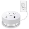 thumbnail image 1 of Power Strip Surge Protector with USB,5 Feet Long Cord with 4 AC Outlets and 2 USB Charging Ports, Overload Protection Outlet Extender, Compact for Smartphone Tablets Home, Office, Hotel,900 Joules, 1 of 6