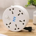 thumbnail image 1 of Power Strip Surge Protector with USB, 6.5ft Long Extension Cord for 3 USB and 5 AC Outlets White, 1 of 2