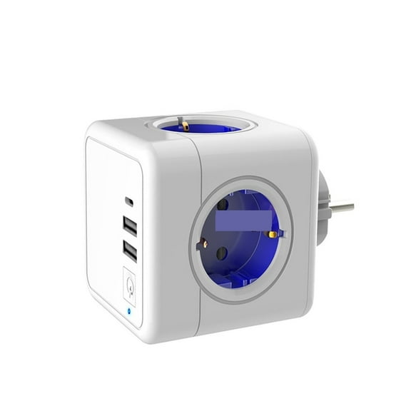 Power Strip USB Electric Network Filter Switch+Type C Socket Tee Smart Outlet Extension Adapter