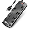 Power Strip, YINTAR Surge Protector with 12 Outlets and 4 USB Ports, 6