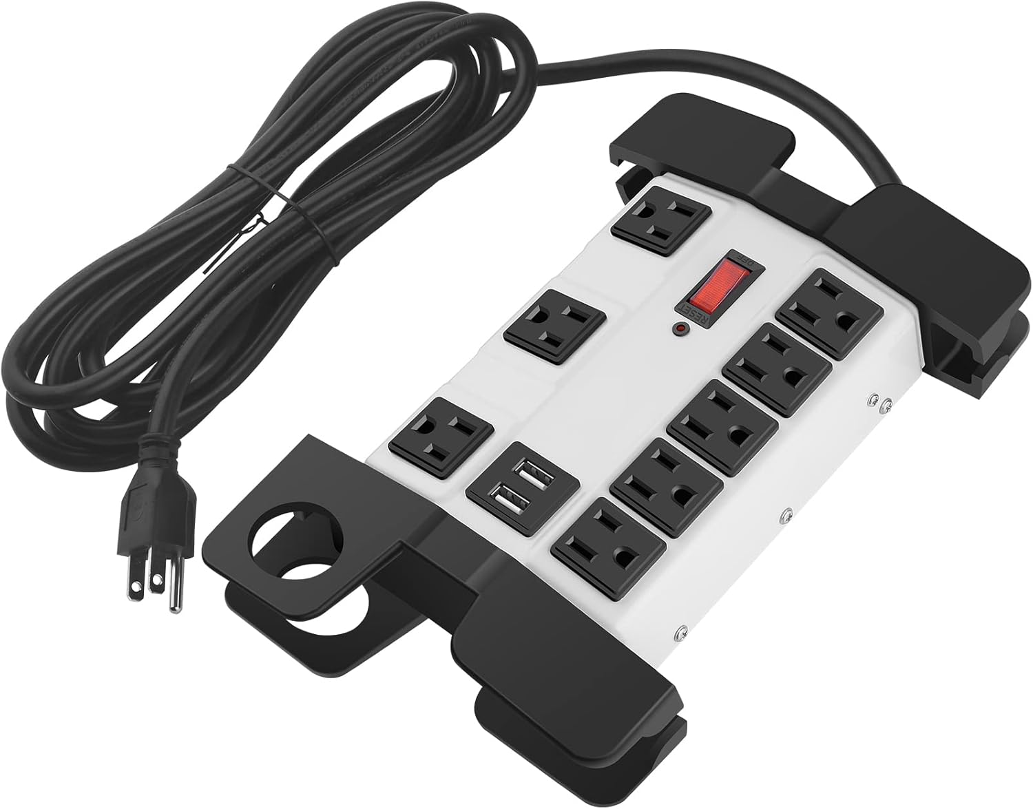 Power Strip with , Workshop 8 Outlet Surge Protector 2700 Joules ...