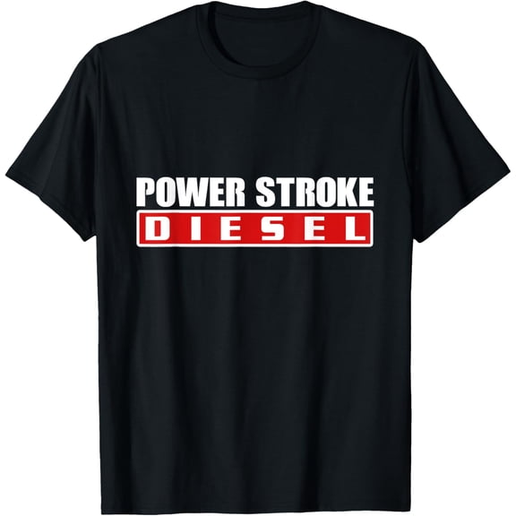 Power Stroke Roll Coal Turbo Diesels Powers Diesel Mechanic T-Shirt