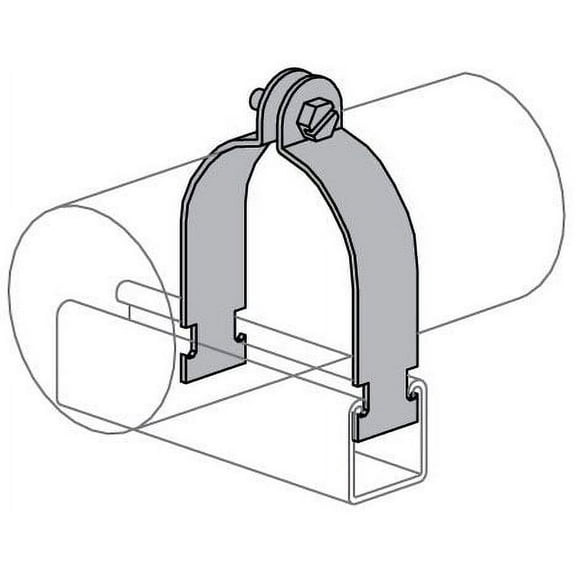 Power-Strut PS-1000_1-1/2-ZD, 1-1/2"", 800 Lb Load Rated Pipe/Conduit Clamp, 1 pc