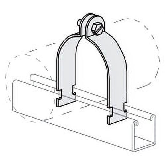 Power-Strut PS 1100 3, Channel Pipe/Conduit Clamp, Rigid Steel or IMC, 1 PC