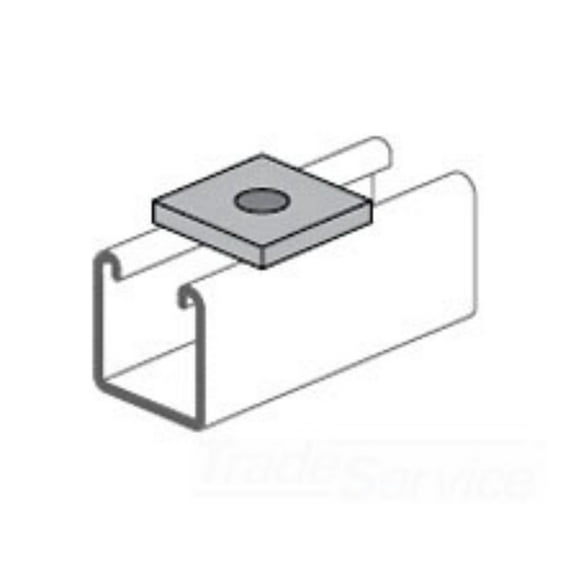 Power-Strut Ps619-3/8-Eg Sq Wash Package Qty 10