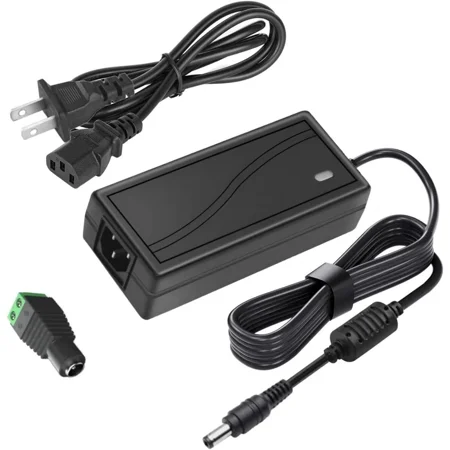 Power Supply AC 100-240V to DC 12V 10A Power Supply LED Adapter, 120 Watt Max, for 5050 LED Strip Neon Rope String Lights, Computer Project, Recorder, TV Screen