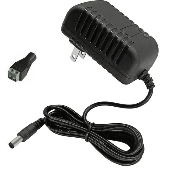 Power Supply AC 100-240V to DC 12V 1A Power Supply LED Adapter, 12Watt Max, for 2835 LED Strip Neon Rope String Lights, Computer Project, Recorder, TV Screen